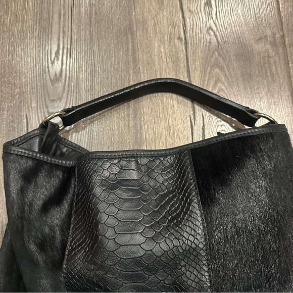 Gianni Chiarini Bag Purse Shoulder Strap Genuine Leather Calf Cow Italy Black - Picture 11 of 12